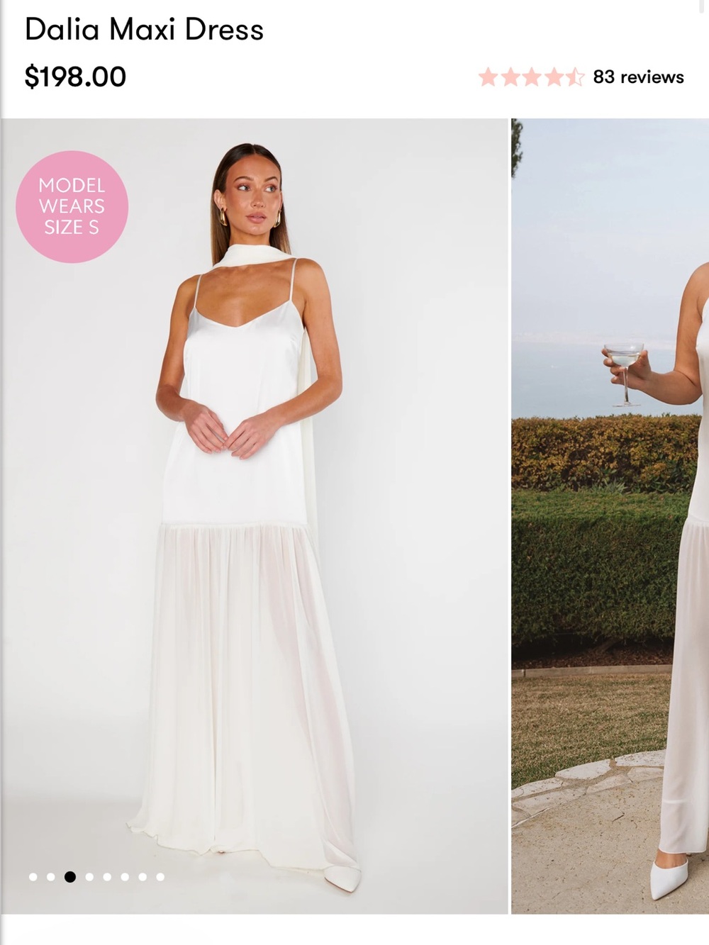 Dalia Maxi Dress - ivory